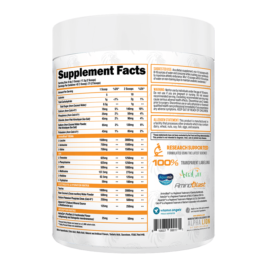 SUPERHUMAN INTRA - BCAA/EAA Formula - 2 Alphalion