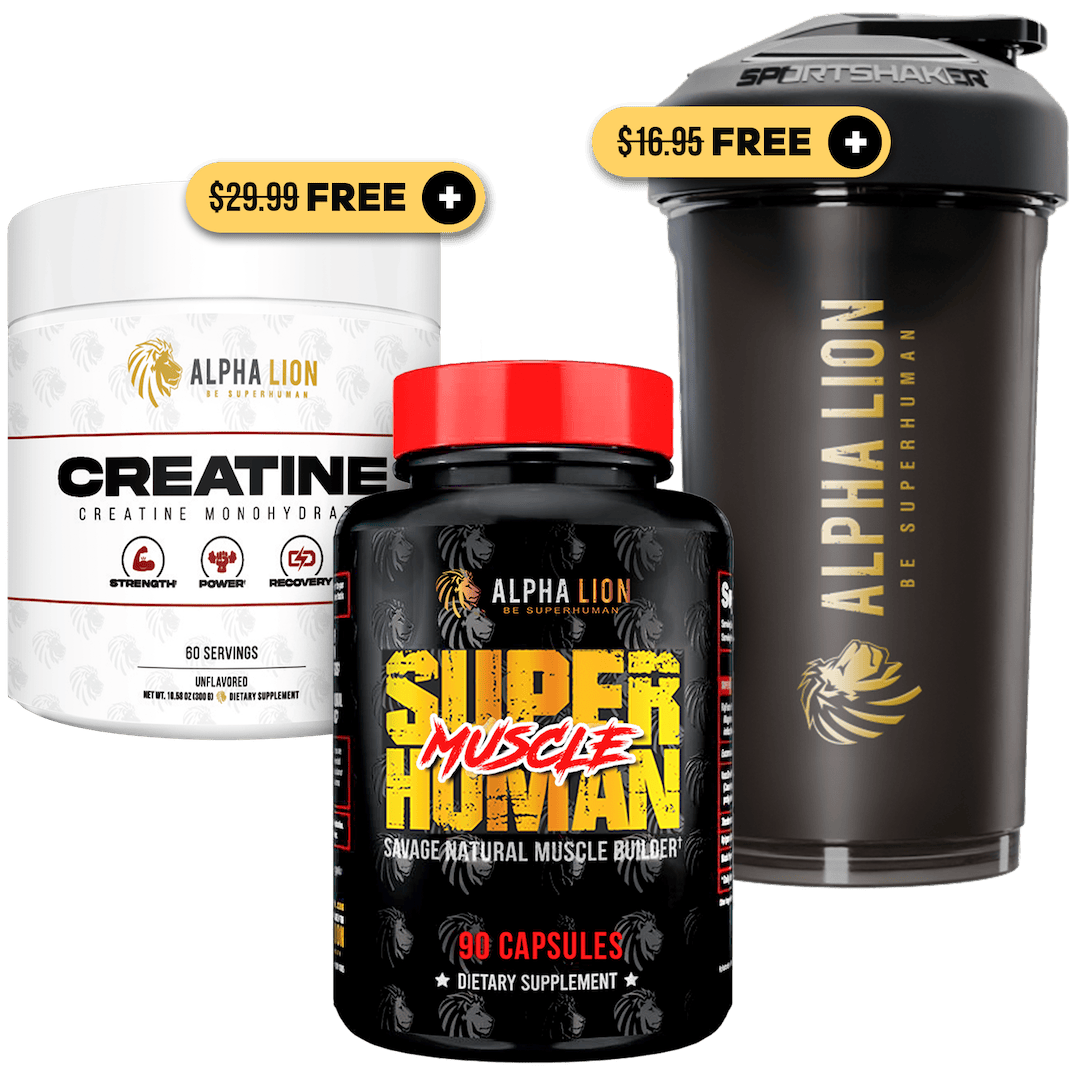 SUPERHUMAN MUSCLE - Natural Muscle Builder - 2 Alphalion