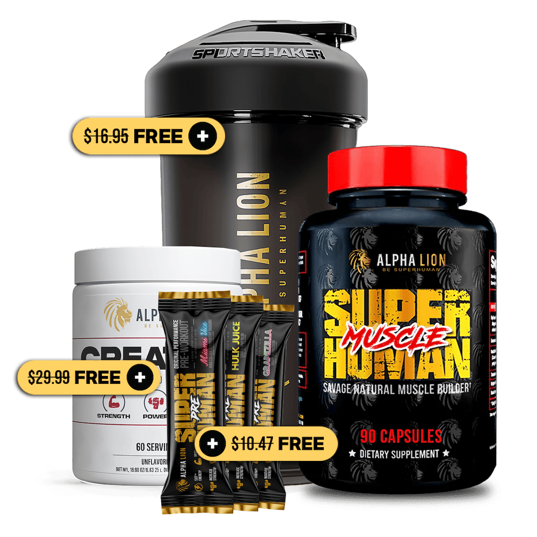 SUPERHUMAN MUSCLE - Natural Muscle Builder - Alpha Lion