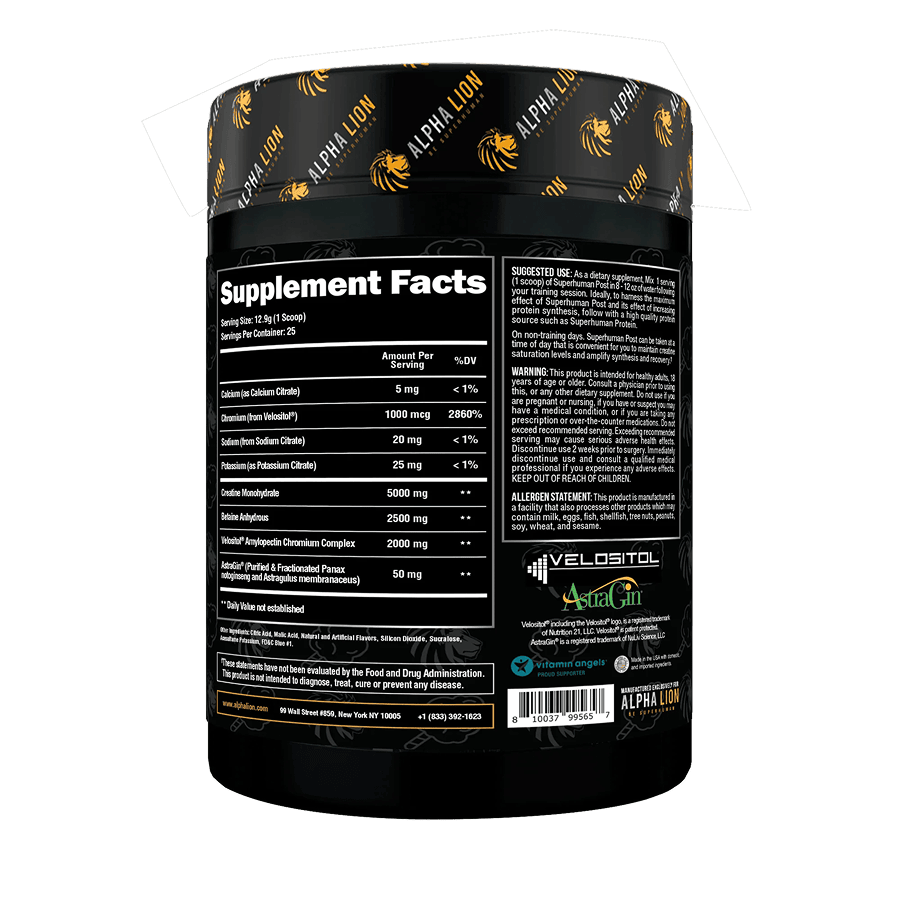 SUPERHUMAN® POST - Post Workout Muscle Builder† - 2 Alphalion