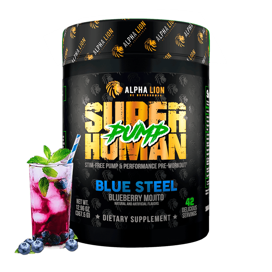 SUPERHUMAN PUMP - Stim Free Pre Workout - 10 Alphalion
