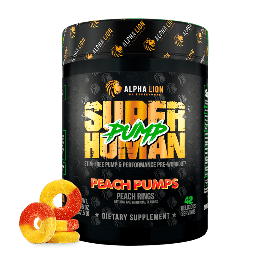 SUPERHUMAN PUMP - Stim Free Pre Workout - 12 Alphalion