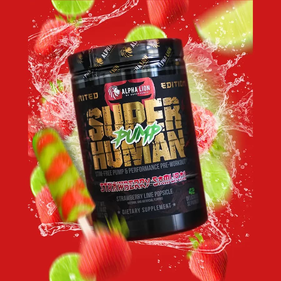 SUPERHUMAN PUMP - Stim Free Pre Workout - 9 Alphalion