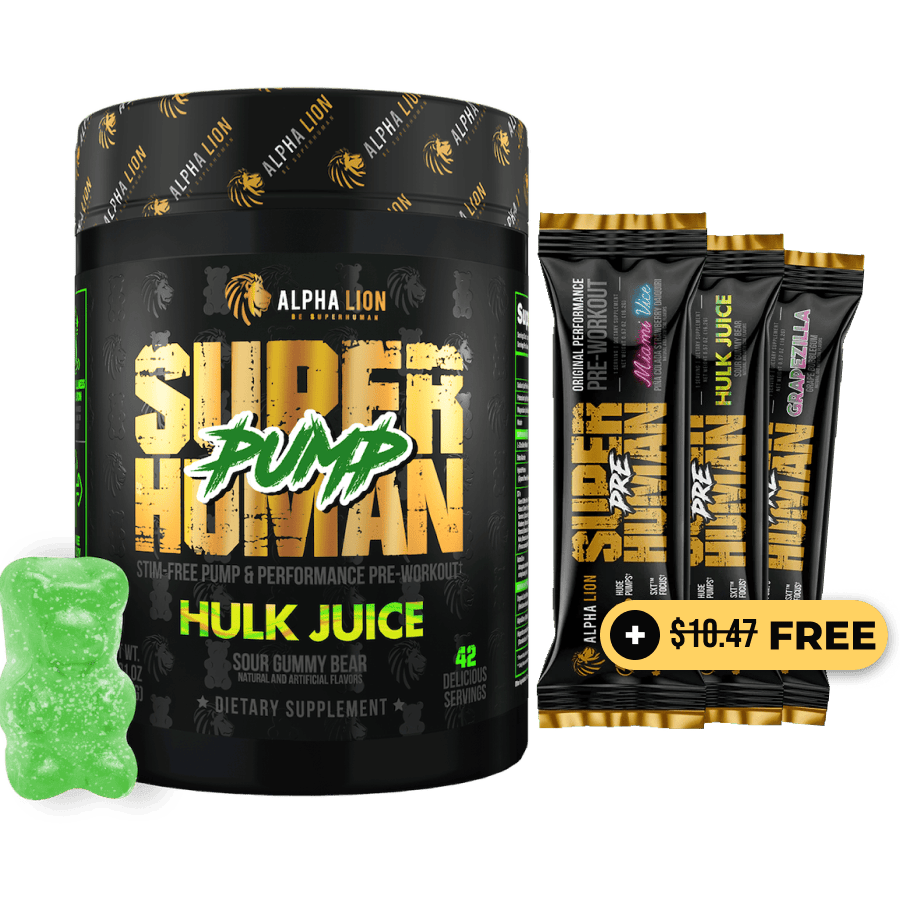 SUPERHUMAN PUMP - Stim Free Pre Workout - 13 Alphalion