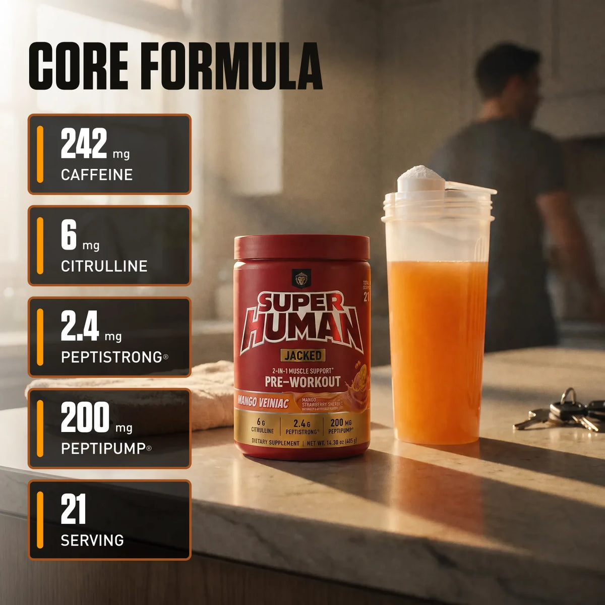 SUPERHUMAN® Jacked - Alpha Lion