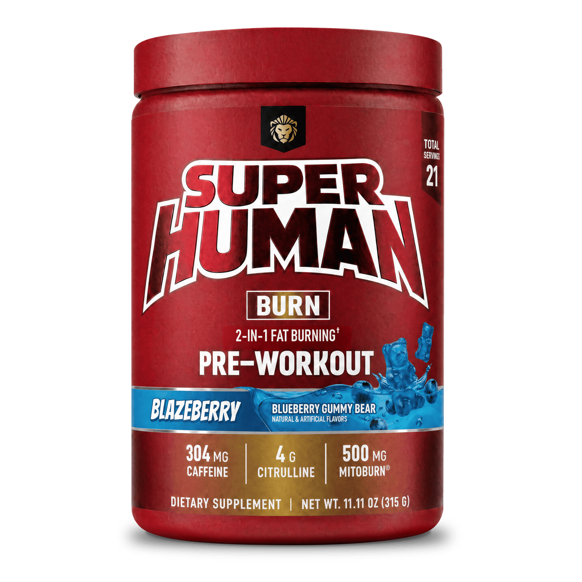 SUPERHUMAN® BURN - 2 in 1 Fat Burning Pre-Workout† ... - 2 Alphalion