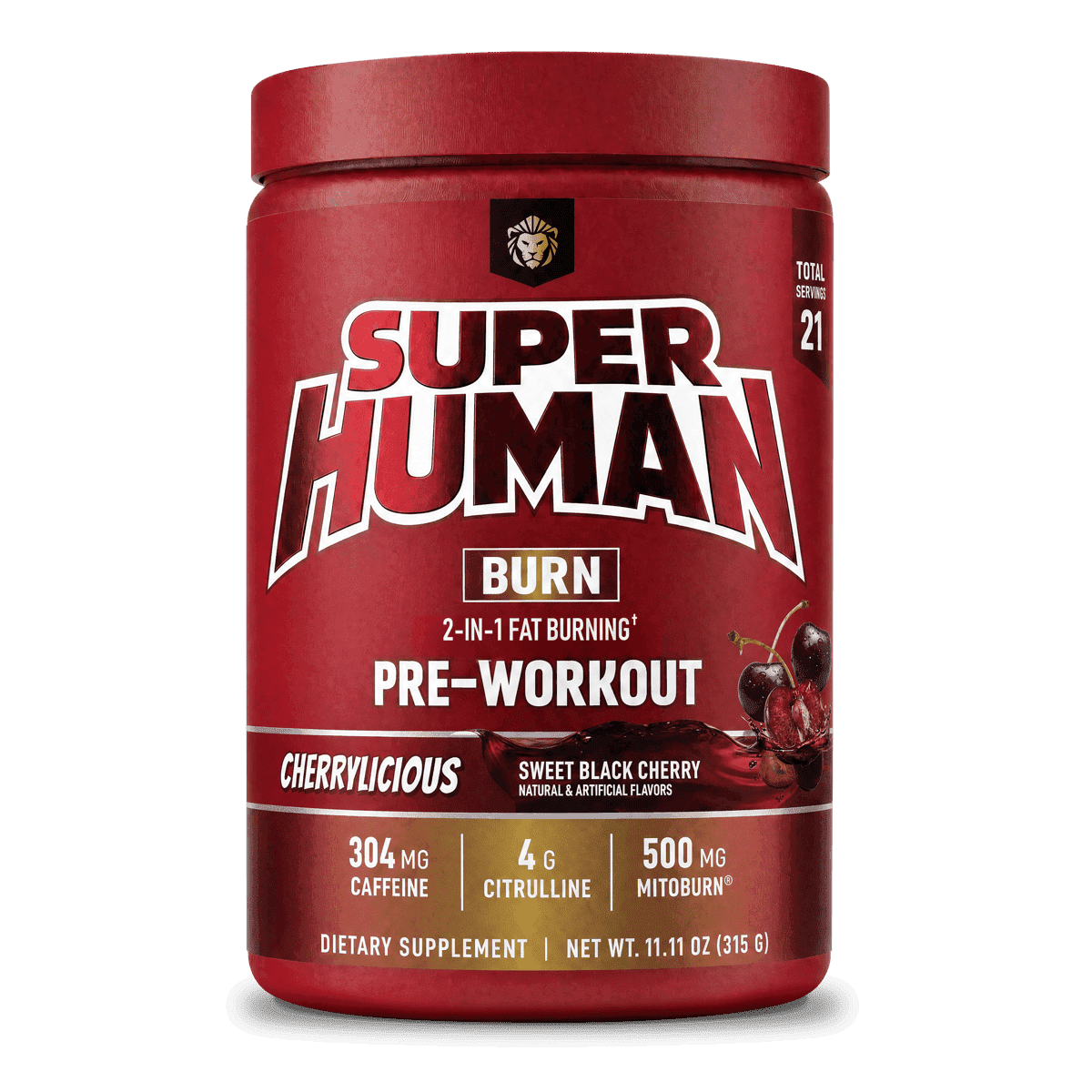 SUPERHUMAN® BURN - 2 in 1 Fat Burning Pre-Workout† ... - 3 Alphalion