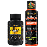 Superhuman Shred Stack Sour Gummy Worm (Sour Gummy Worm) - Alpha Lion