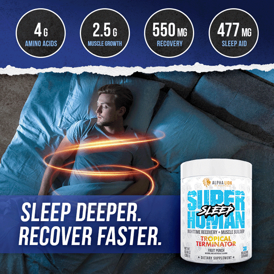 SUPERHUMAN SLEEP - PM Sleep Aid and Fat Burner† - 5 Alphalion