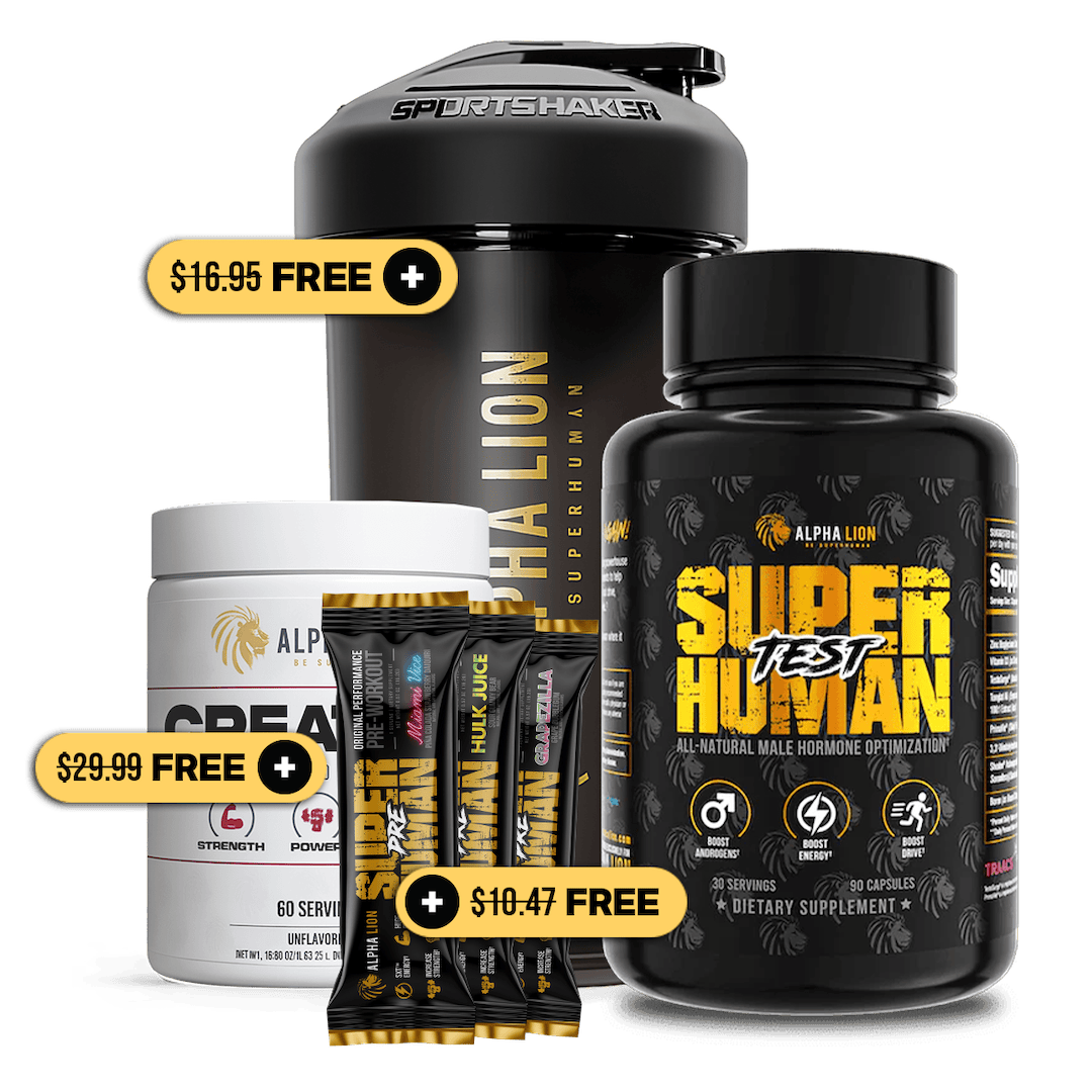 thumbnail interactive-video image 1 of Alpha Lion Super Human Test – All-Natural Testosterone Booster For Men, 90 Capsules, USA Made 1 of 2