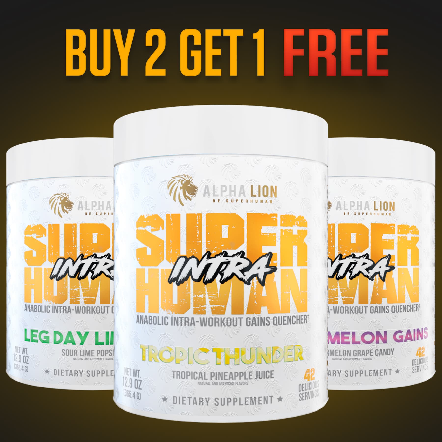 SUPERHUMAN INTRA - BCAA/EAA Formula - B2G1 Offer Alphalion
