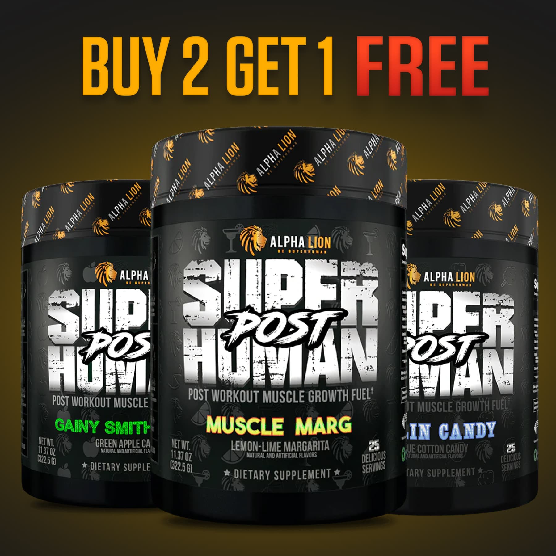SUPERHUMAN® POST - Post Workout Muscle Builder† - B2G1 Offer Alphalion
