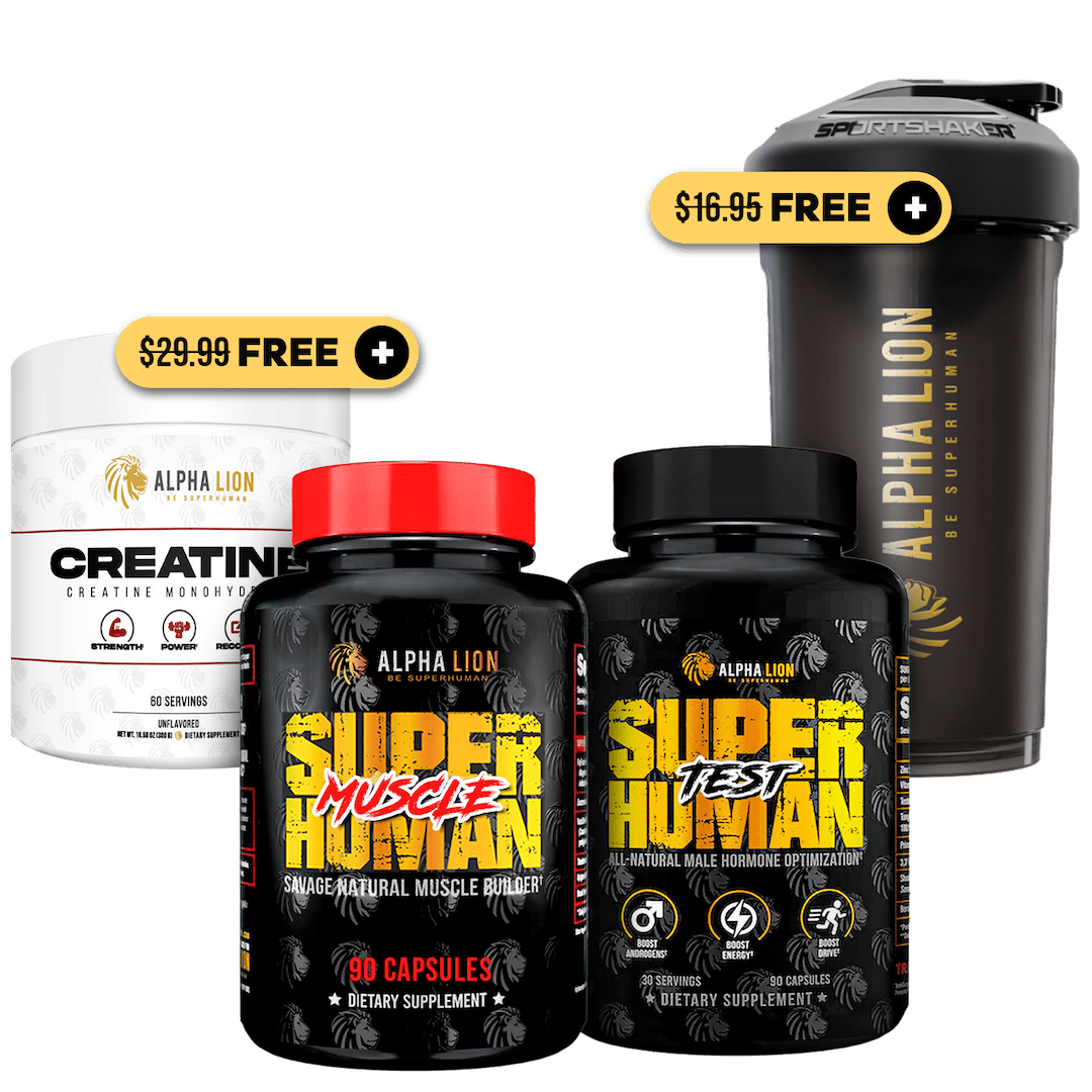 The Alpha Stack - (SuperHuman Muscle & SuperHuman Test) - 2 Alphalion