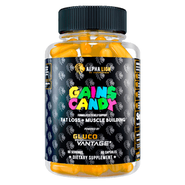 GAINS CANDY™ GLUCOVANTAGE®  - Insulin Mimicker For Fat Loss & Muscle Building 1 Bottle - Alpha Lion