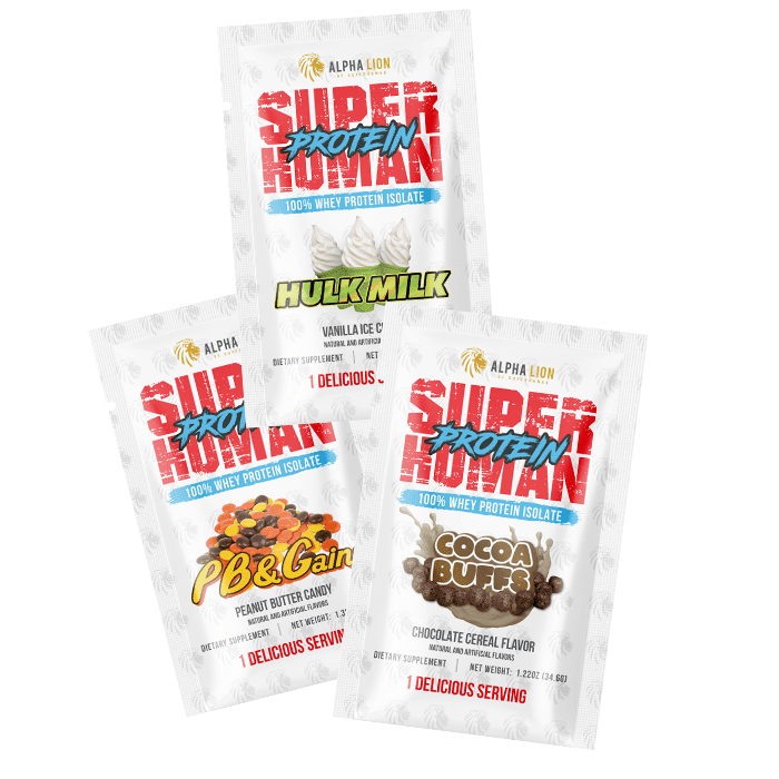 3 x Superhuman Protein samples FG - Alpha Lion