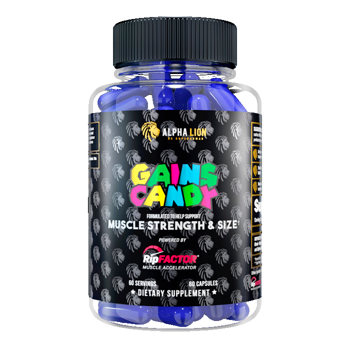 GAINS CANDY™ RIPFACTOR®  - Increase Muscle Strength & Size† 1 Bottle - Alpha Lion