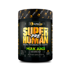 SUPERHUMAN® PRE-WORKOUT FG 1 Bottle / HULK JUICE (Sour Gummy Bear) - Alpha Lion