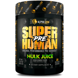 SUPERHUMAN® PRE-WORKOUT - Original Performance Pre-Workout† HULK JUICE (Sour Gummy Bear) - Alpha Lion