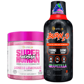 Lioness Shred Stack 1 Month Supply (Save 10%) / Grapezilla (Grape Bubblegum) / Lioness Lemonade (Pink Lemonade) - Alpha Lion