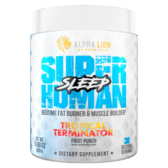 SUPERHUMAN SLEEP - PM Sleep Aid and Fat Burner.† Tropical Terminator (Fruit Punch) - Alpha Lion