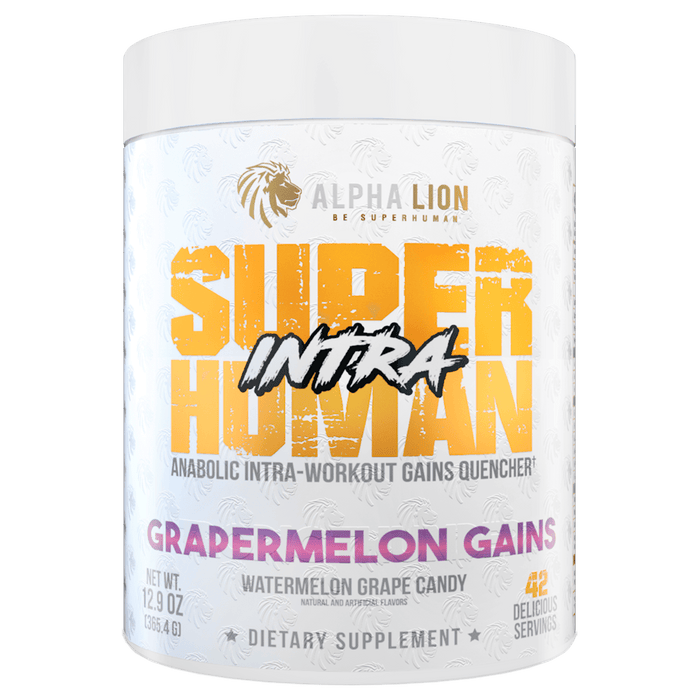 SUPERHUMAN INTRA - BCAA/EAA Formula.. GRAPERMELON GAINS (Grape Watermelon Candy) - Alpha Lion
