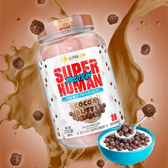 SUPERHUMAN PROTEIN - WHEY PROTEIN ISOLATE. COCOA BUFFS (Chocolate Cereal Flavor) - Alpha Lion