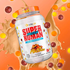 SUPERHUMAN PROTEIN - WHEY PROTEIN ISOLATE. PEANUT BUTTER & GAINS (Peanut Butter Candy) - Alpha Lion