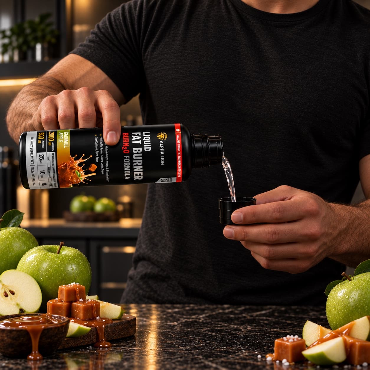 Pouring Caramel Apple BURN2O